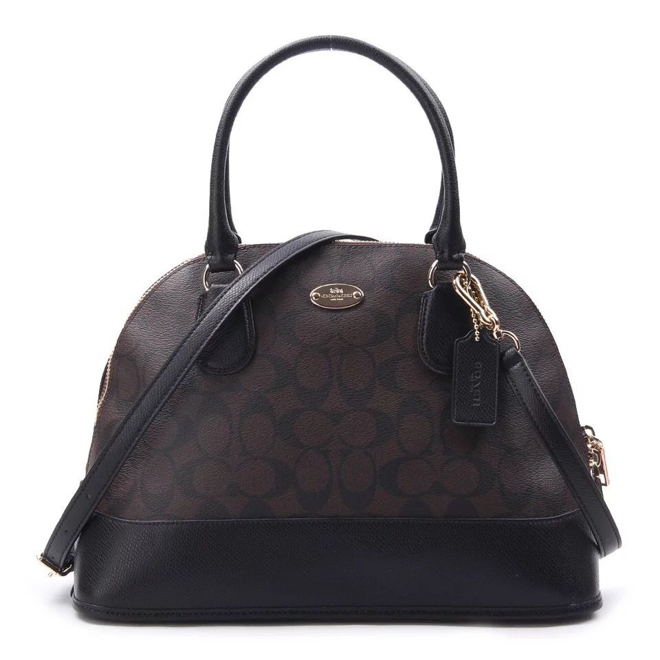Famous Brand Coach Prairie Satchel In Signature Canvas  Famous Brand Coach Prairie Satchel In Signature Canvas